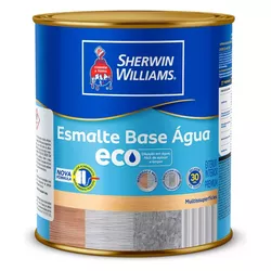 TINTA ESMALTE ECO BASE ÁGUA BRILHANTE BRANCO 900ML METALATEX SW - GRUPOCHIQUINHO