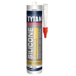 Silicone Acetico Tytan Uso geral - BRANCO - 260g - ImperSelantes - Produtos Técnicos para Impermeabilização 