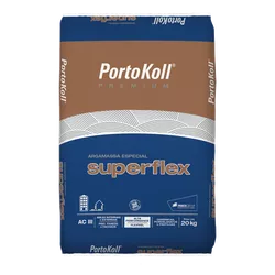 Argamassa AClll - SuperFlex Portokoll - Sc 20 kg - ImperSelantes - Produtos Técnicos para Impermeabilização 