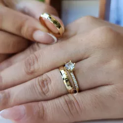 6053 - Alianças de Casamento Araguatins 4mm - Joias MB Loja Oficial