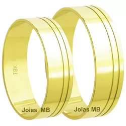 5975 - Alianças de Casamento Nova Andradina 5mm - Joias MB Loja Oficial