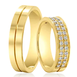 5608 - Alianças de Casamento União Europeia 7mm - Joias MB Loja Oficial