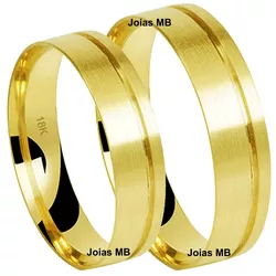 5696 - Alianças de Casamento Várzea Paulista 5mm - Joias MB Loja Oficial