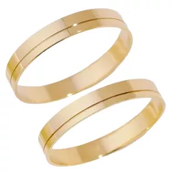 7018 - Alianças de Casamento Campo Bom 3,5mm - Joias MB Loja Oficial