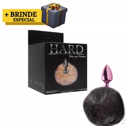 Prazer anal plug anal Rosa Pompom Médio - L'amour Boutique Erótica