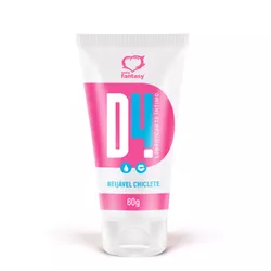 Lubrificante D4 Chiclete a base d'água 60g - L'amour Boutique Erótica