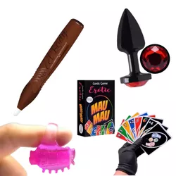 Dedeira vibrador de dedo plug anal p cartas picant... - L'amour Boutique Erótica