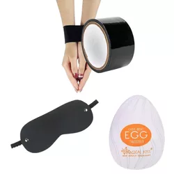 Mascara/ Venda para olhos Masturbador egg e algema... - L'amour Boutique Erótica
