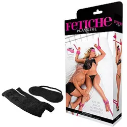 Bondage - Kit Com 4 Amarras e Venda De Pelúcia - P... - L'amour Boutique Erótica