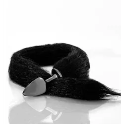Prazer anal plug anal Ônix Rabo Preto - L'amour Boutique Erótica
