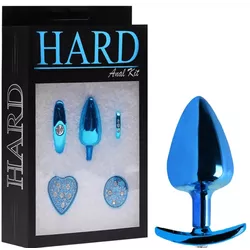 Kit combo Plug anal m Com Base Removível Azul - L'amour Boutique Erótica