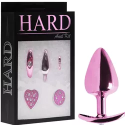 Kit combo Plug anal m Com Base Removível Rosa - L'amour Boutique Erótica
