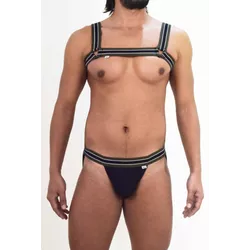 Conjunto De Jock Mais Harness De Elastico - L'amour Boutique Erótica