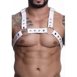 Harness Branco Em Couro SintÉtico - L'amour Boutique Erótica