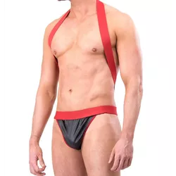 Suspensório Preto e Vermelho - L'amour Boutique Erótica