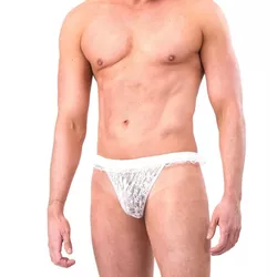 Cueca Renda Branca - L'amour Boutique Erótica