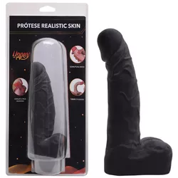 Mark - Realistic - Simples Black - 12 cm - L'amour Boutique Erótica