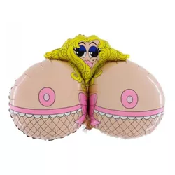 Balão Metalizado Formato de Seios para Despedida d... - L'amour Boutique Erótica