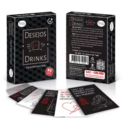 Baralho Desejos e Drinks Jogo de Cartas - Jogo de ... - L'amour Boutique Erótica