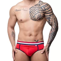 CUECA SUPLEX VERMELHA FRENTE SLIP ATRAS JOCK - tam... - L'amour Boutique Erótica