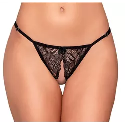 Calcinha Renda Com Fenda - Yaffa - tamanho Único - L'amour Boutique Erótica