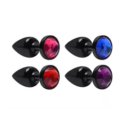Plug Anal Plástico Abs Preto 7 X 2,5Cm - L'amour Boutique Erótica