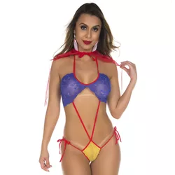 Moda Fantasia Feminina Branca de neve Pimenta Sexy... - L'amour Boutique Erótica