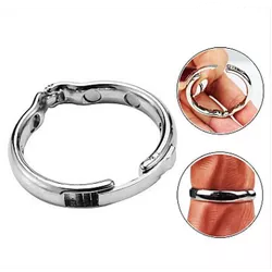 Anel Peniano de Aço Inoxidável com fecho - 2,6 cm - L'amour Boutique Erótica