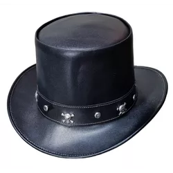 Cartola Chapéu de couro Legitimo estilo Rustico Vintage Aba ... - LARGADÃO - COM VOCÊ, ONDE FOR!