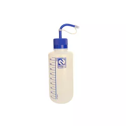 PISSETA GRADUADA 500ML TAMPA AZUL POLIPROPILENO -... - LEAOLABOR