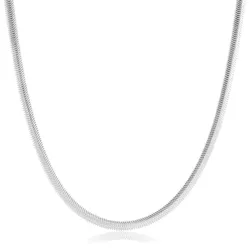 Choker Malha Lacraia 2,5mm 40cm Prata 925 - CKM250 - LE BEAU
