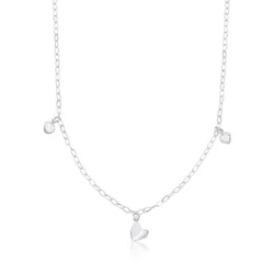 Choker Coração Origami Prata 925 - CKOR30 - LE BEAU