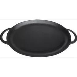Bifeteira de Ferro Oval com 2 Alças 24X35 - 655 - Tampão e grelha GK