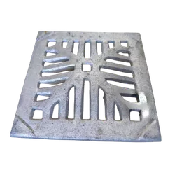 Ralo de Aluminio Fundido 35X35 cm - 2518 - Tampão e grelha GK