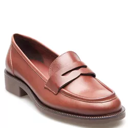 MOCASSIM BOLOGNA COURO CASTANHO - LESSÔ