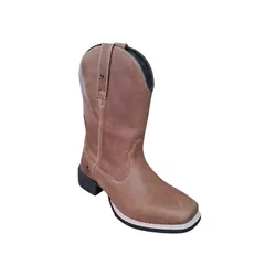 Bota Texana Unissex Caramelo Bico Quadrado R$320,0... - Caminhos da Roça