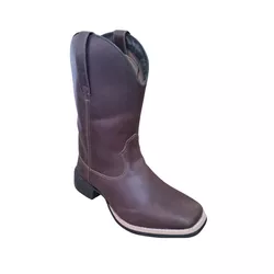 Bota Texana Unissex Latego Café Bico Quadrado R$ 3... - Caminhos da Roça