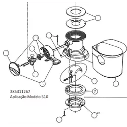 Borracha de vedação flange 510 - 385311267 - LOJA DOMETIC