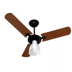 Ventilador de Teto Super Delta Preto 3P Mogno 127V... - Comercial Salla