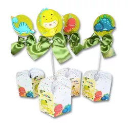 Centro de Mesa Personalizado Tema Dinossauro Baby ... - MDMENINADELICADA