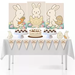 Kit Festa Páscoa Jogo Aniversário Só Um Bolinho 33... - MDMENINADELICADA