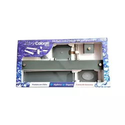 Kit Acessório Vidro Com 5 peças Retangular Reto VI... - Rede Construir Milmart