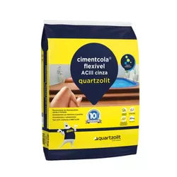 ARGAMASSA ACIII CINZA 20KG - QUARTZOLIT - Rede Construir Milmart
