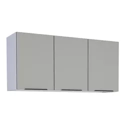 Armário Aéreo Cozinha Aço Júpiter Flat Cinza 120 -... - Rede Construir Milmart
