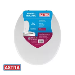 Assento Convencional Almofadado Slim TAJ/AS Branco... - Rede Construir Milmart