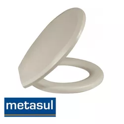 Assento Convencional Almofadado Plus Bege - METAS... - Rede Construir Milmart