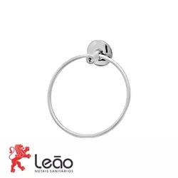 Porta Toalha Argola 17202 AL STANDER 2421- LEÃO ME... - Rede Construir Milmart
