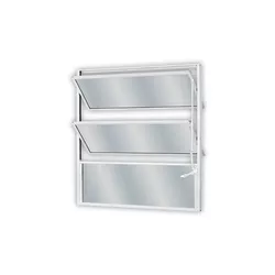 Basculante Alumínio Branco Vidro Boreal 60cm X 80c... - Rede Construir Milmart