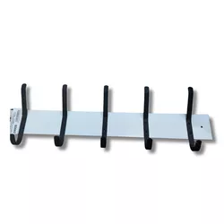 Cabideiro Branco Com 5 Ganchos Duplo 10550025 - PR... - Rede Construir Milmart