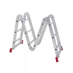 Escada Alumínio Articulada 12 Degraus 4X3 13 Posiç... - Rede Construir Milmart